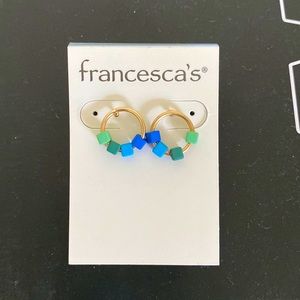 Francesca’s beaded hoop earrings